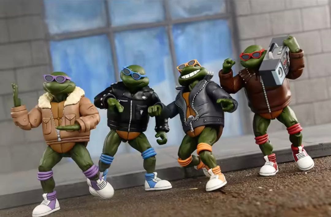TMNT NECAミュータント・ニンジャ・タートルズ パンクフィギュア4体セット