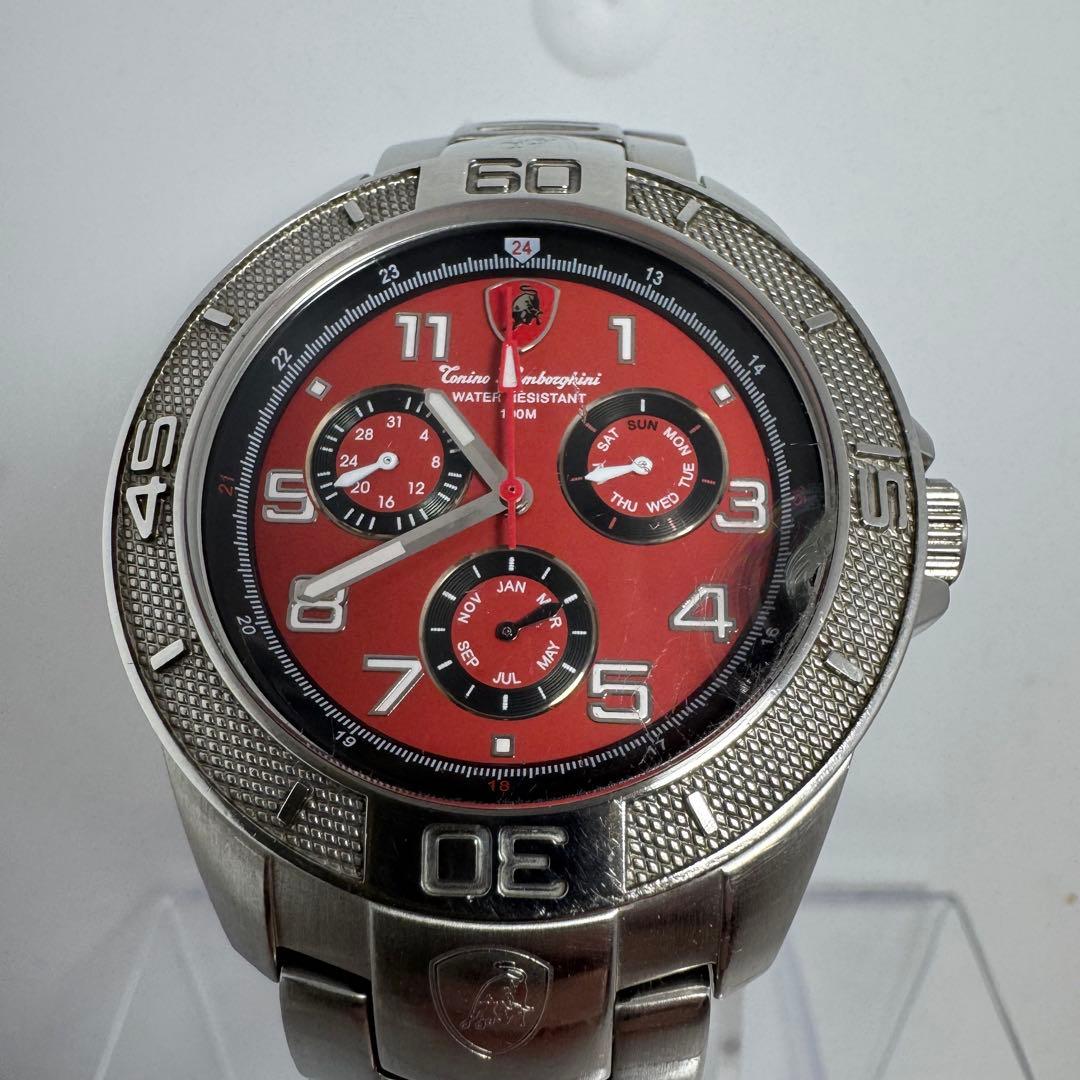 『希少』トニーノ・ランボルギーニ メンズクォーツ腕時計 クロノグラフ