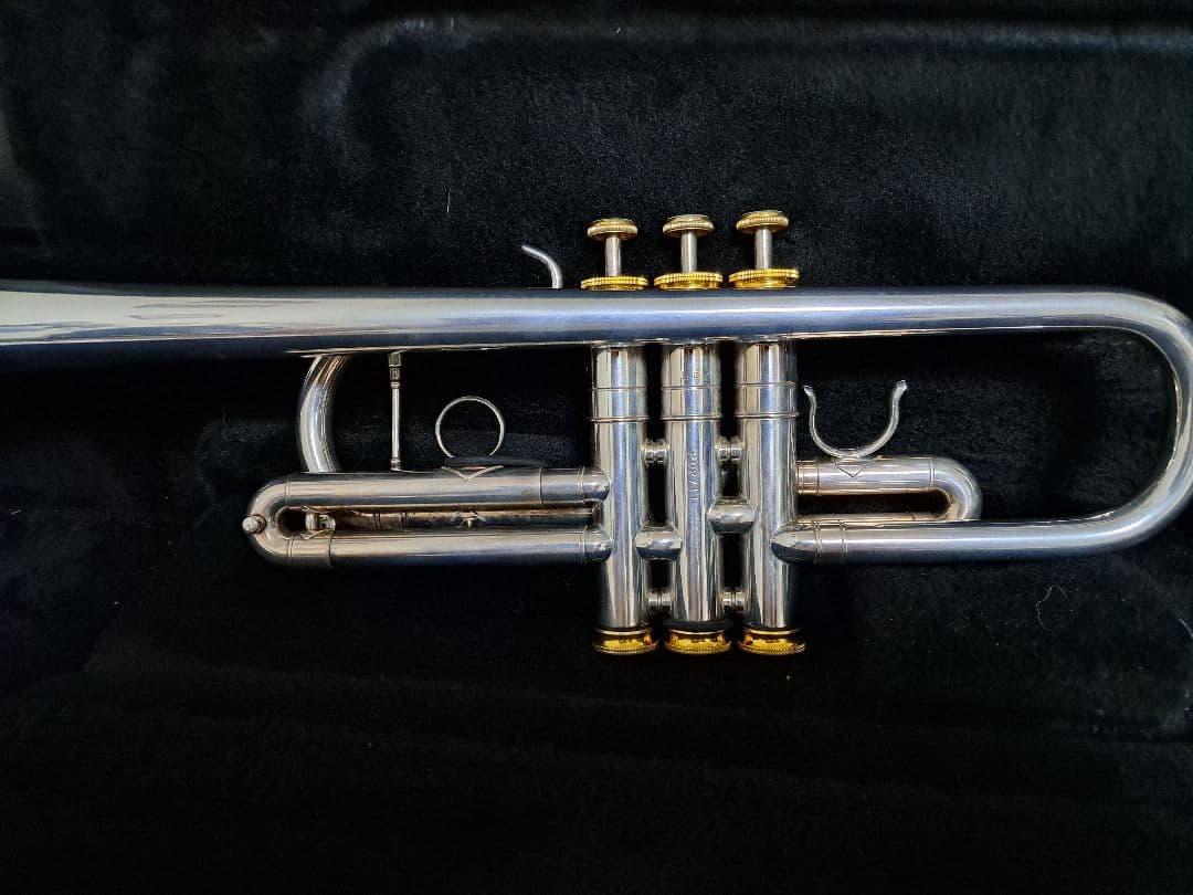 ゲッツェン　C管　30C シルバー トランペット本体 3バルブ ケース付き