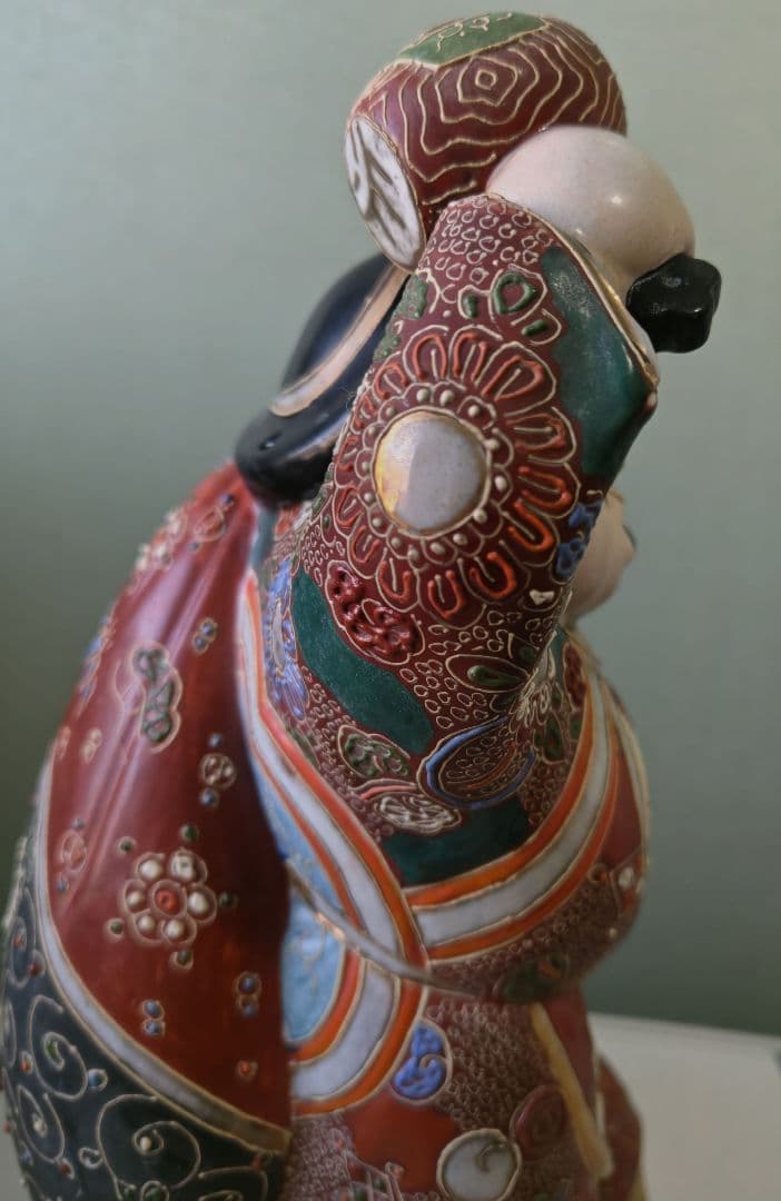 大黒天 置物 七福神 古美術品 金彩 骨董品 アンティーク　縁起物