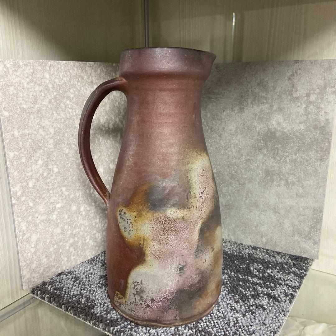 備前焼　水差し　ピッチャー　作家物　25センチ