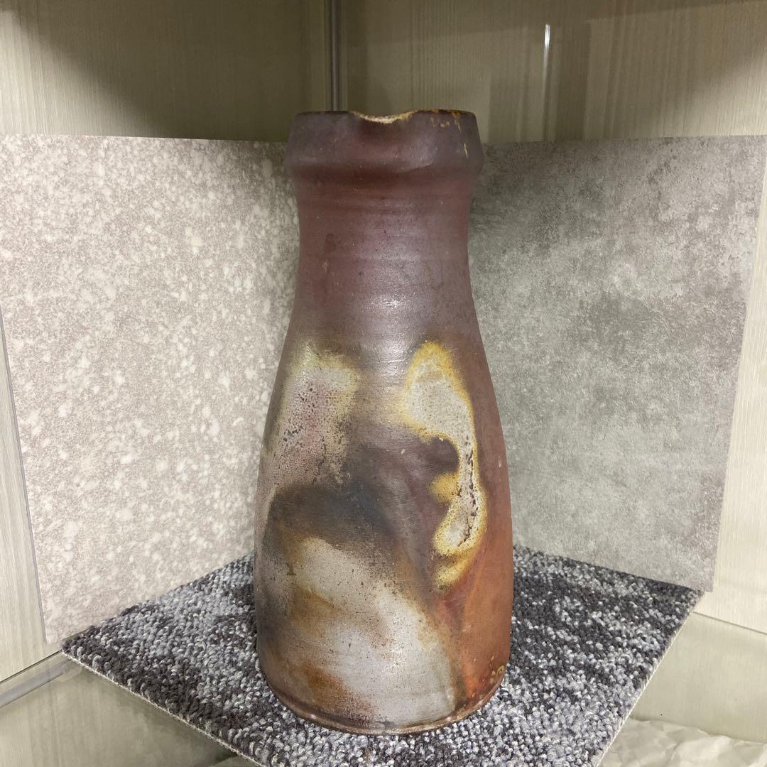 備前焼　水差し　ピッチャー　作家物　25センチ