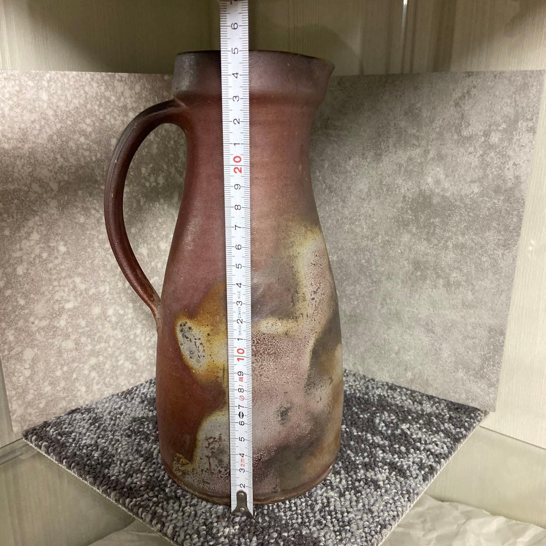備前焼　水差し　ピッチャー　作家物　25センチ