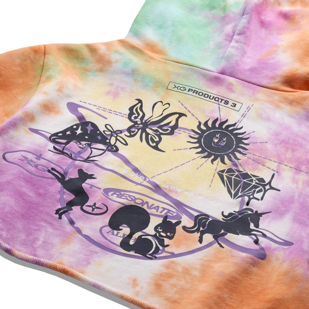 ミュージシャン XG Tie-Dye Cropped Hoodie M