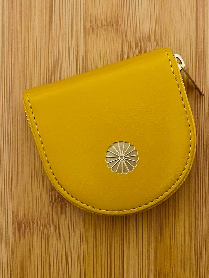 皇居 小銭入れ 金運アップの黄色 即購入可