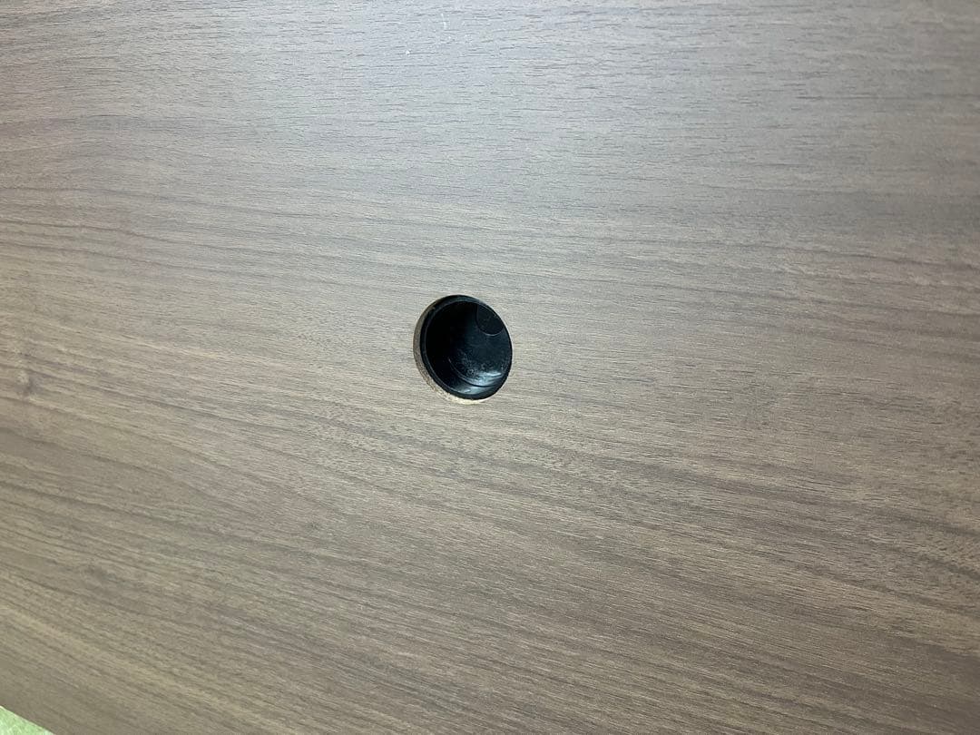 大型オープンシェルフ ブラウン木製テレビボード