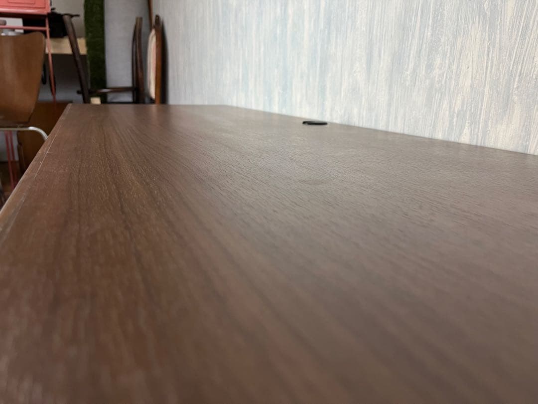 大型オープンシェルフ ブラウン木製テレビボード