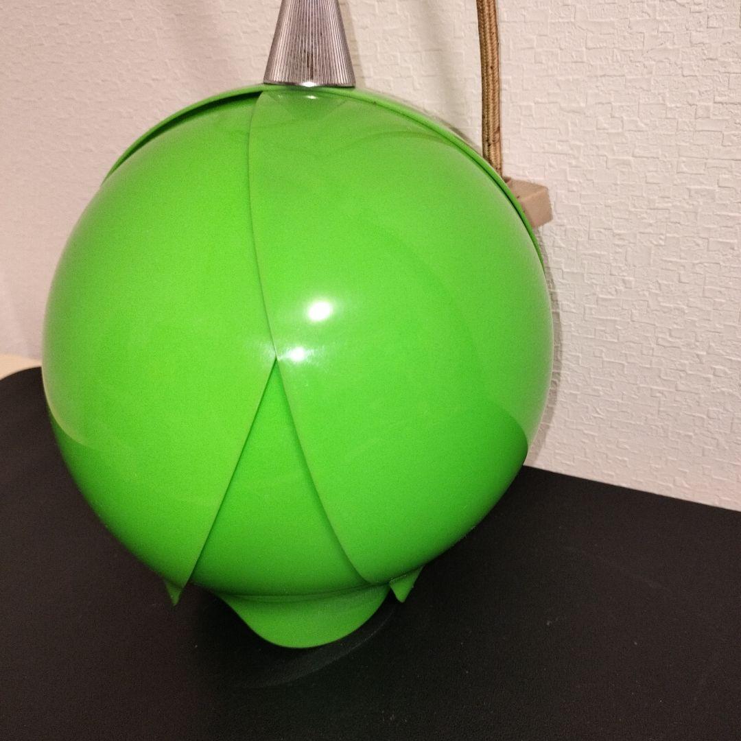 昭和レトロ レトロポップチューリップ型の電気傘 ライト 緑
