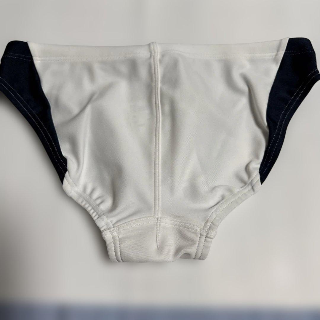 arena 競泳用水着 ホワイト/ネイビー 競パン Lサイズ