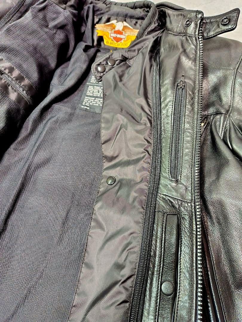 ハーレーダビッドソン レーザージャケット 革ジャン FXRG インナー付 L