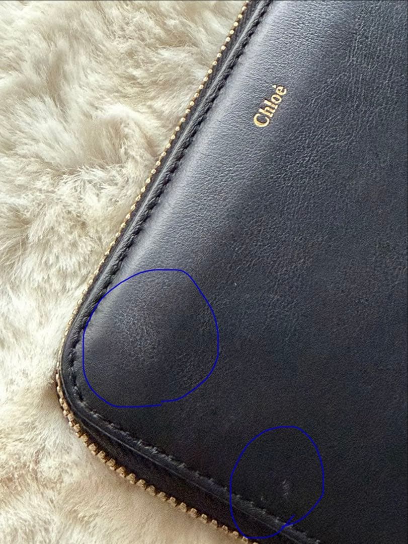 【稀少デザイン】 Chloe ★ラウンドファスナー　ウォレット