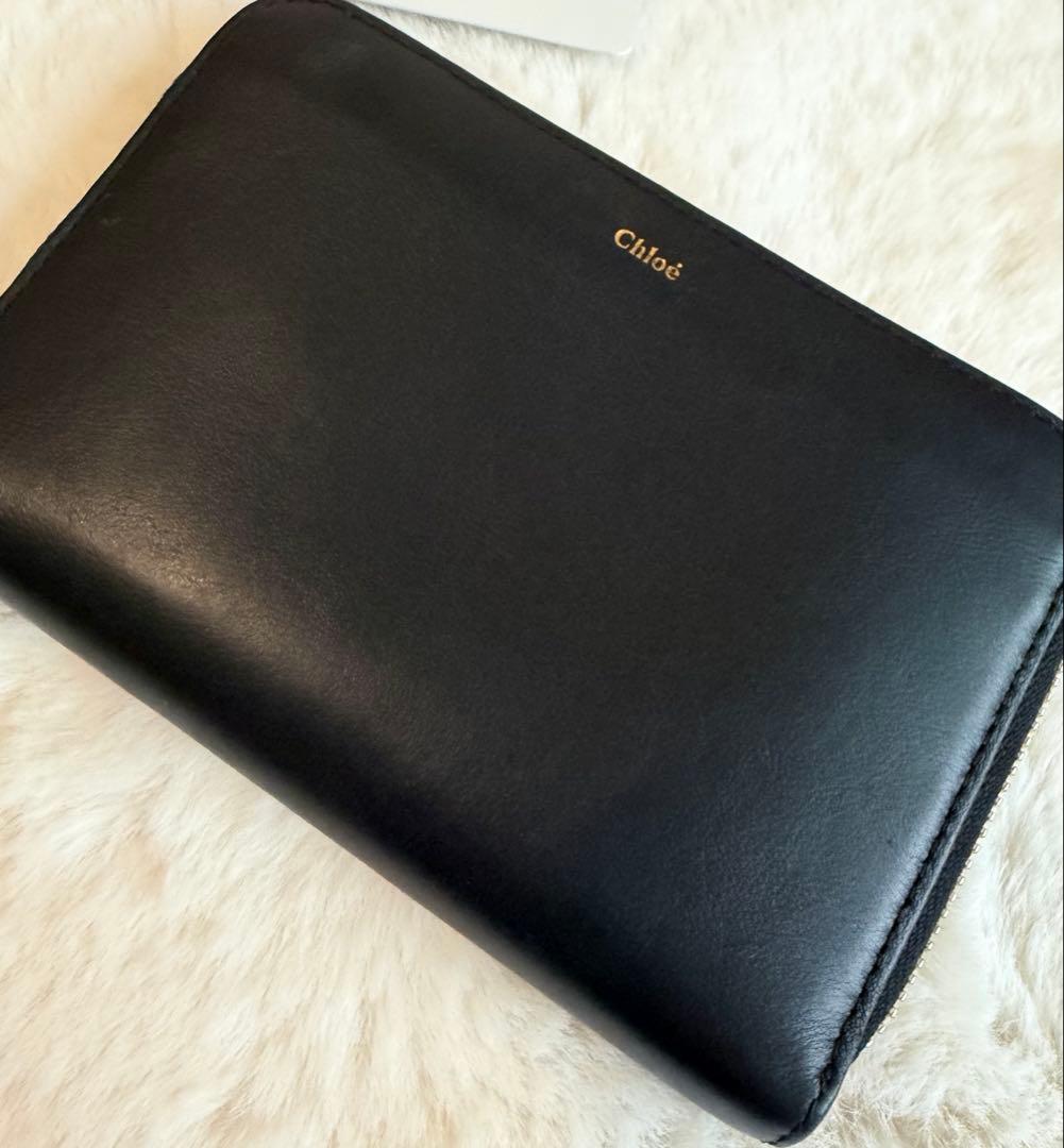 【稀少デザイン】 Chloe ★ラウンドファスナー　ウォレット