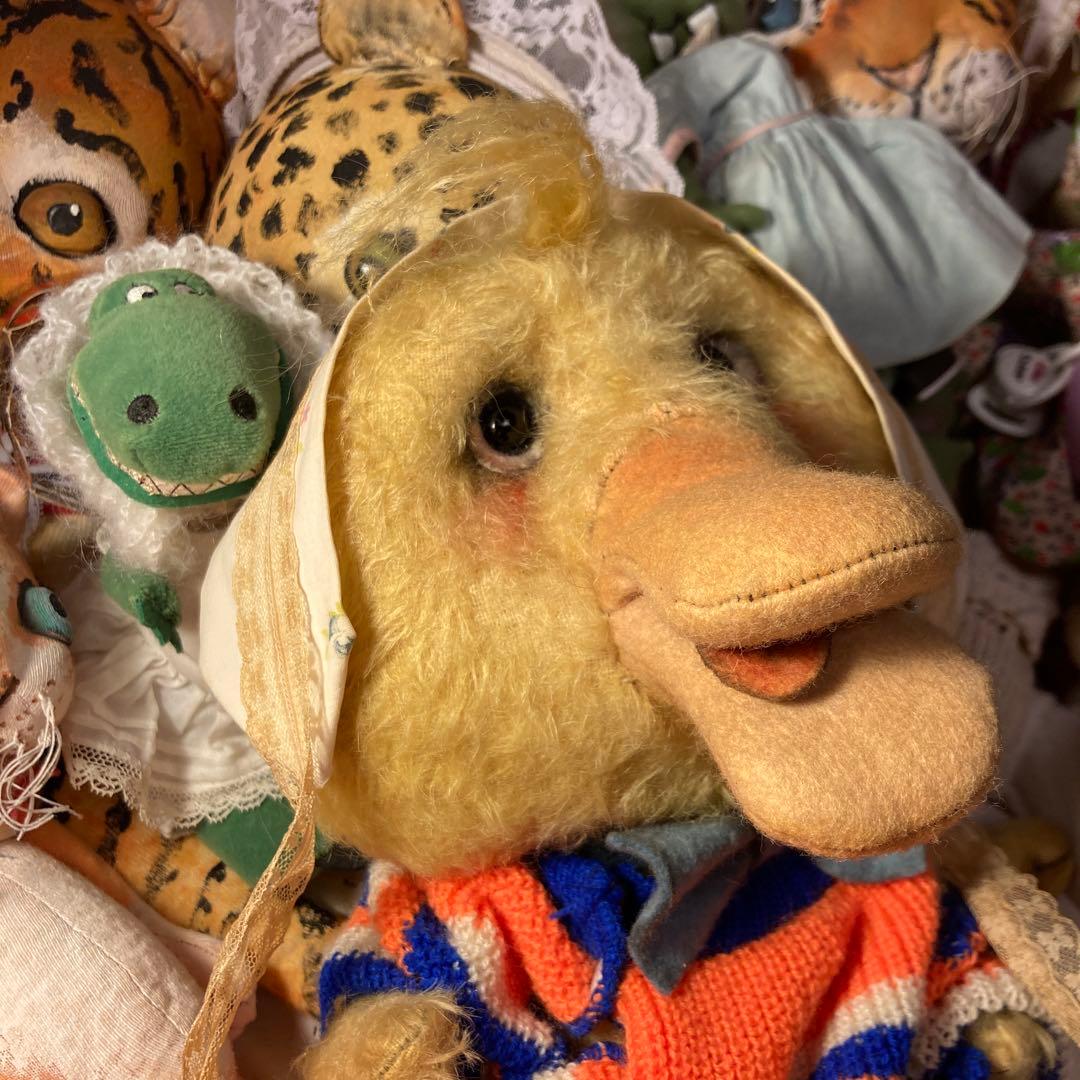 テディベア　作家ベア　アーティストベア　アヒル　ooak 海外作家ベア　ヒヨコ