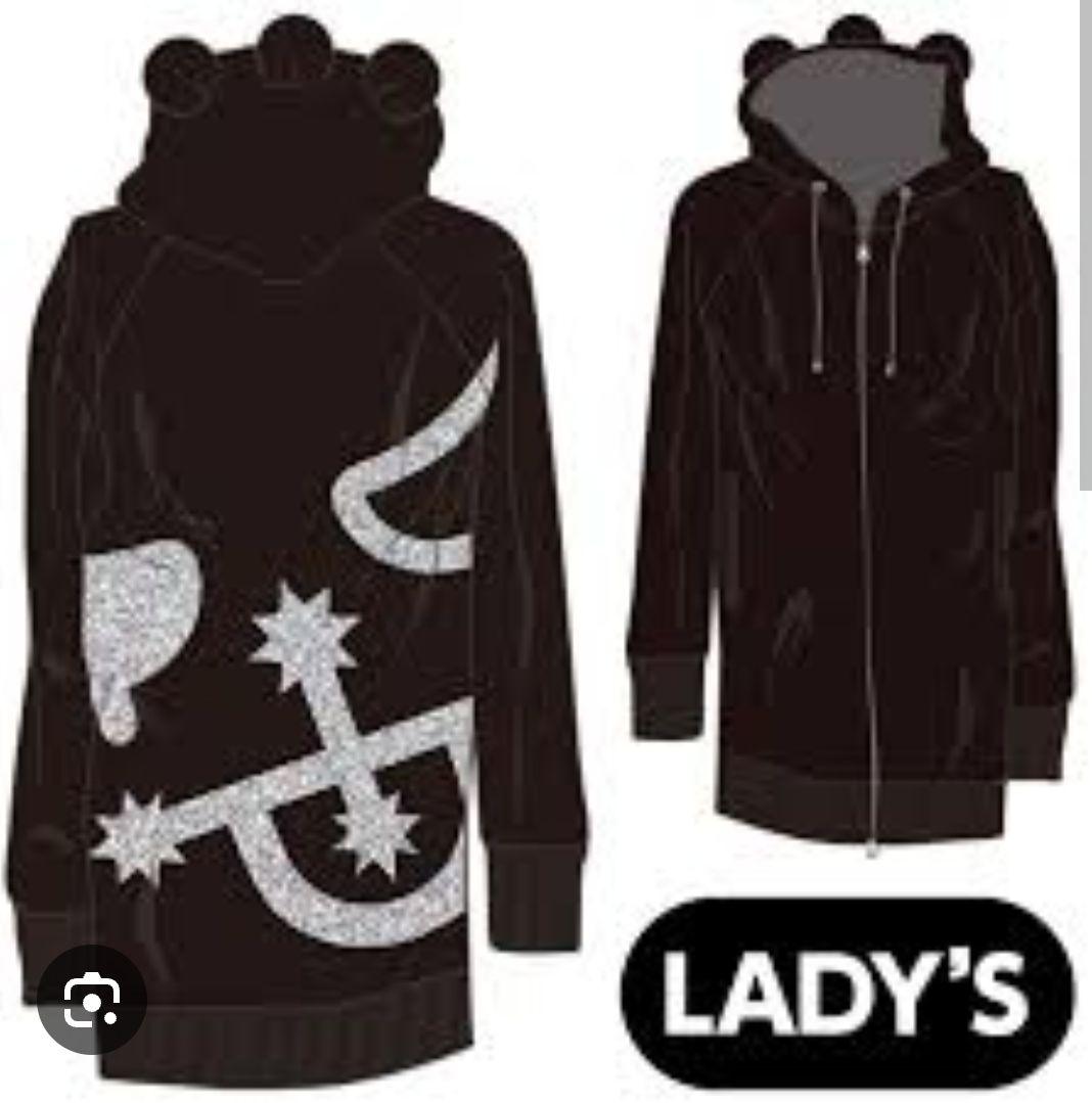 ドリカムウラワン レディース 耳付パーカー＆ニット帽