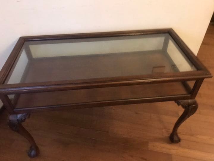 アメリカン　ヴィンテージ　ガラス　ショーケース