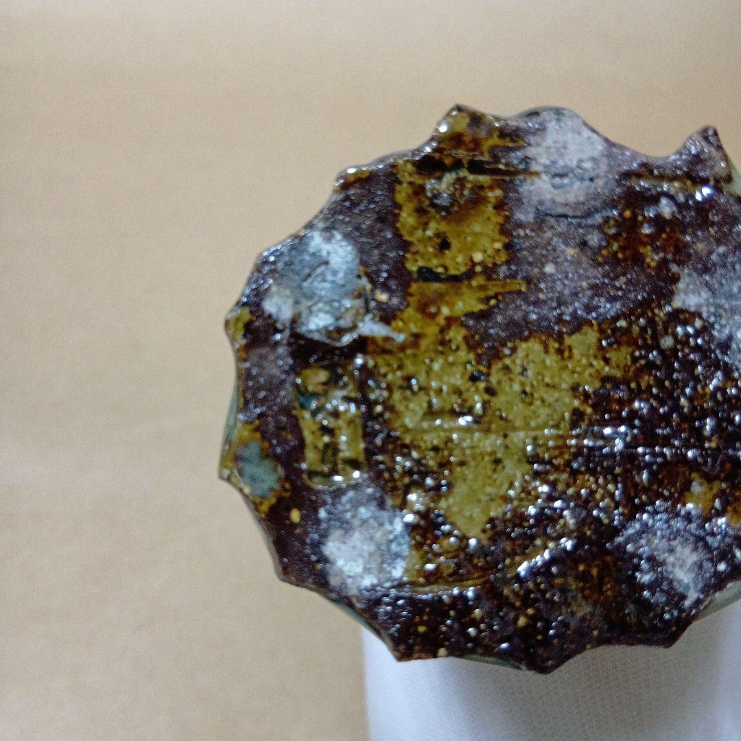 茶道具　高取しのぎ掛花入