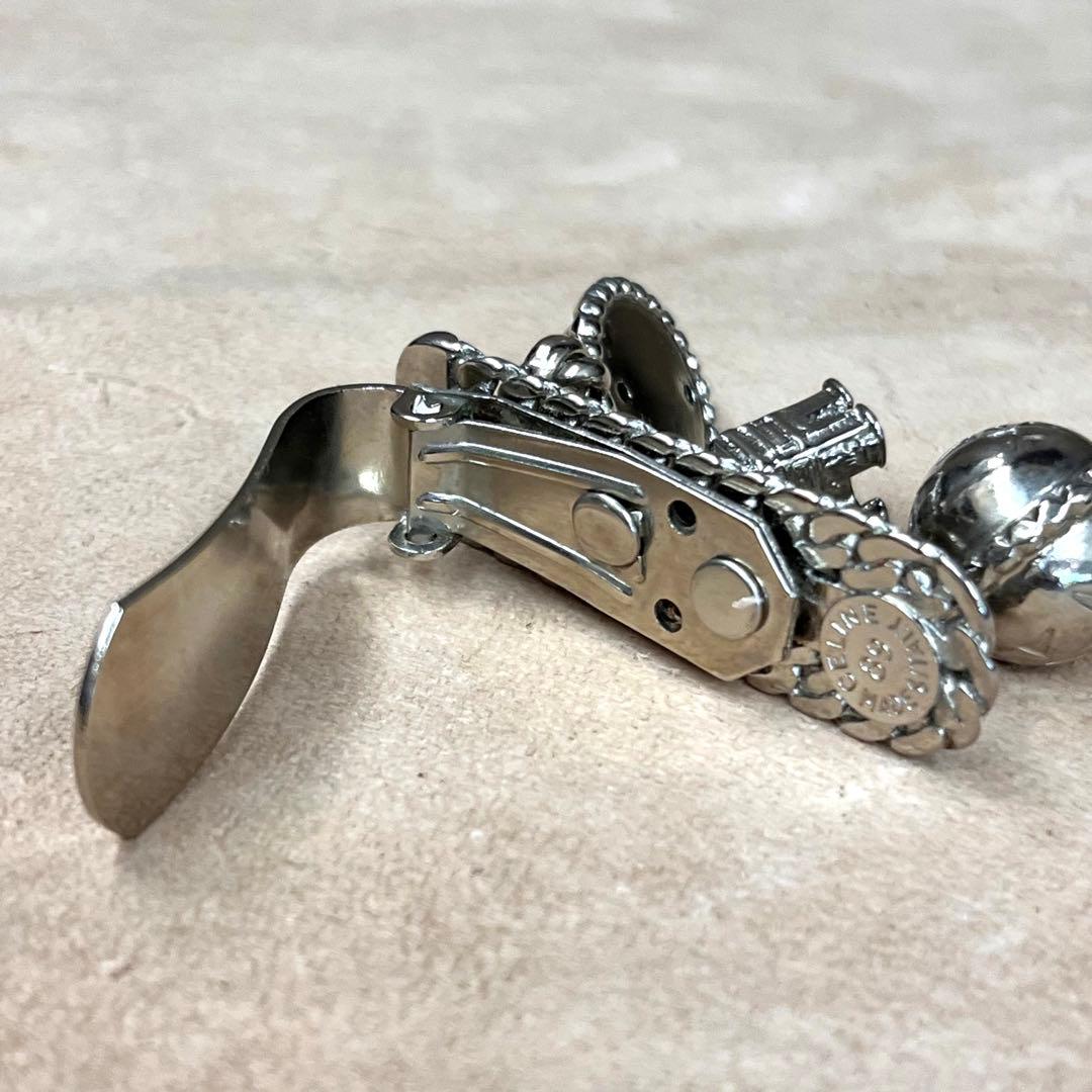 ヴィンテージ セリーヌ CELINE ブローチ マネークリップ 凱旋門