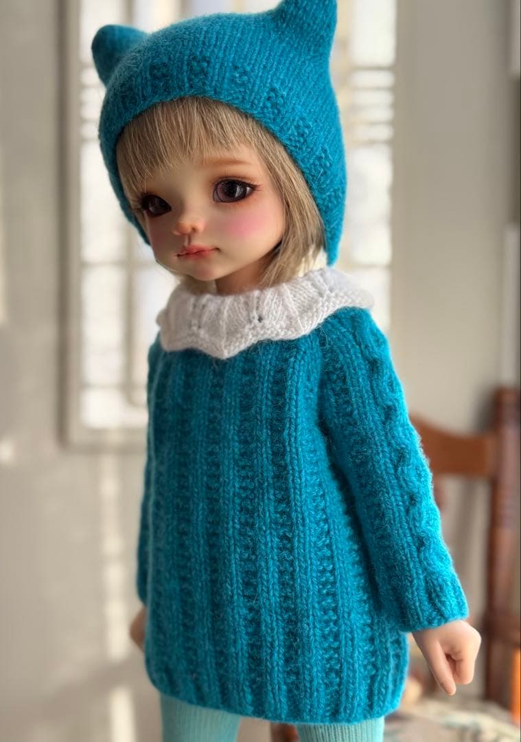 うず　ニット2点（グレー・ブルー）