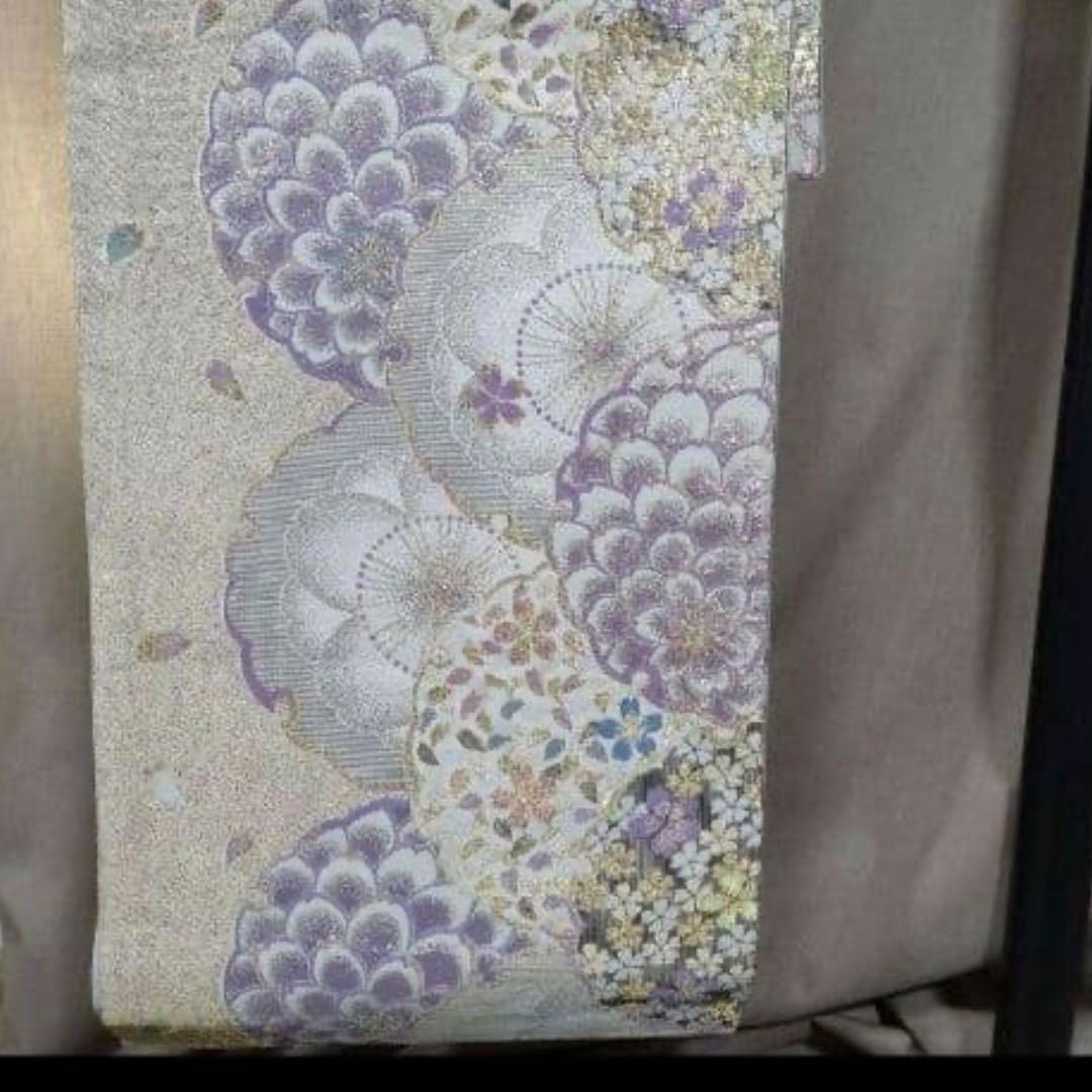 振袖フルセット 振袖 駒刺繍　黒地　成人式 卒業式　正絹 花柄刺繍着物