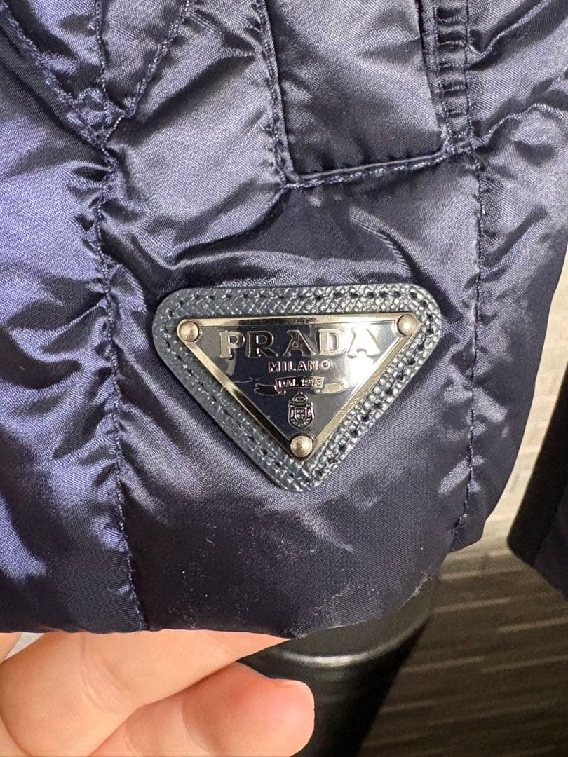 PRADA ネイビー&ブラック　ジャケット サイズ38