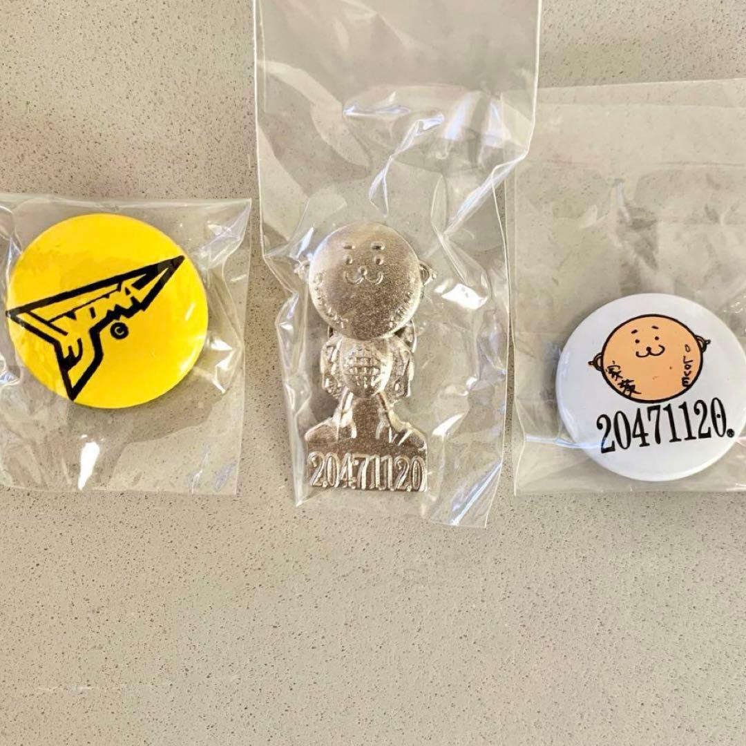 希少20471120 ひょーまくんピンバッジ、ロゴ缶バッジひょーま君缶バッジ３個