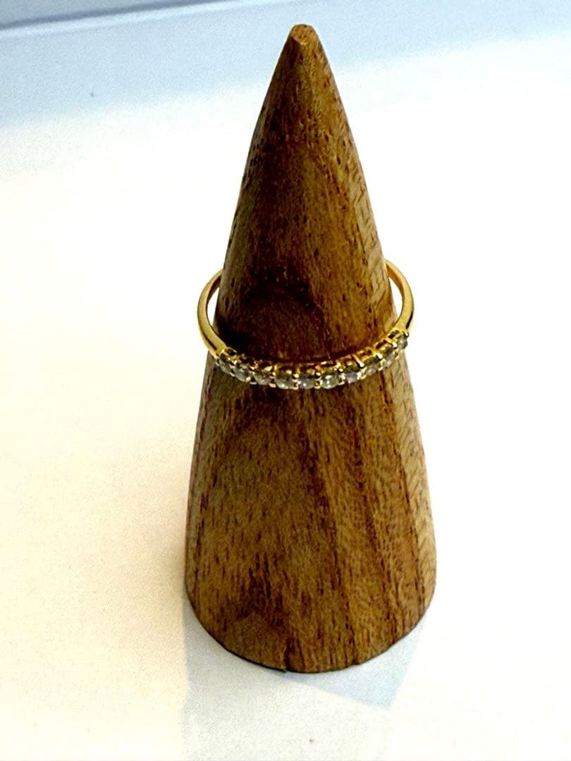 K18YG ハーフエタニティ 0.3ct 16号