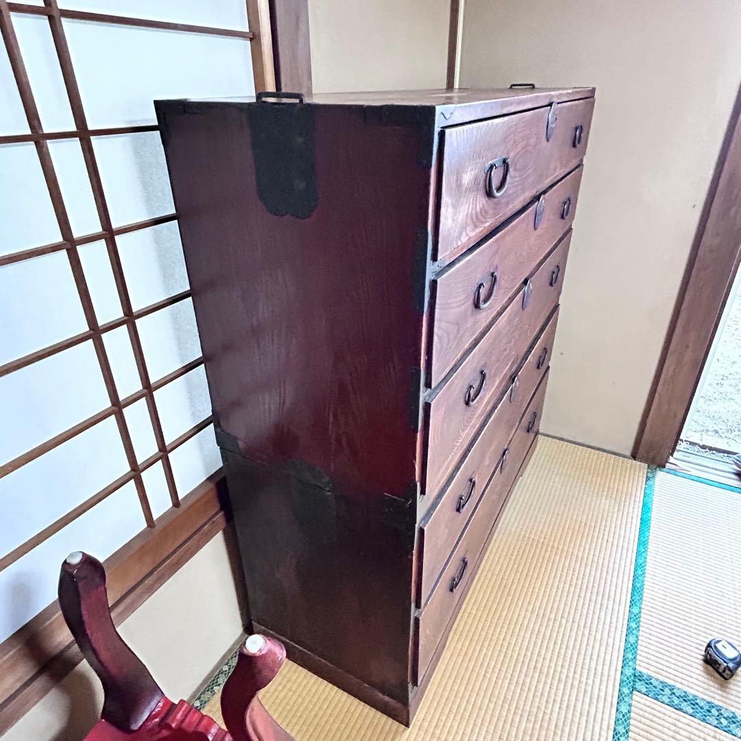 時代箪笥 和箪笥 5段チェスト 古民家 幅115cm