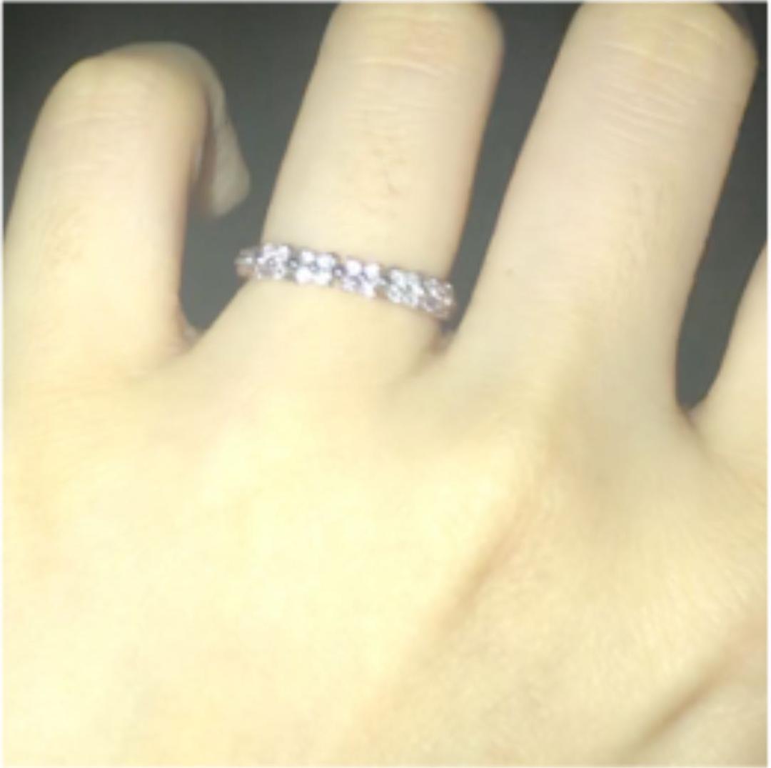 お値下げ中♡ピンクダイヤモンド フラワー　リング k18WG