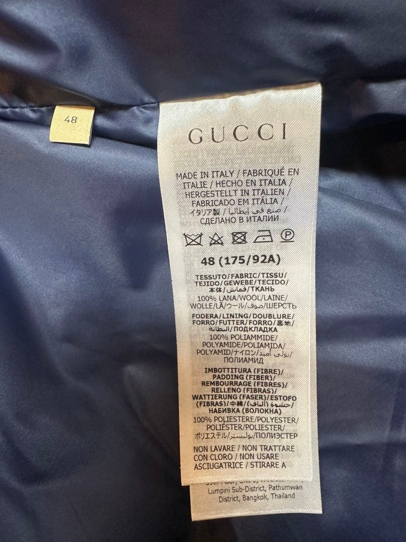 青*島様 GUCCIジャケット　試着のみ　正規品