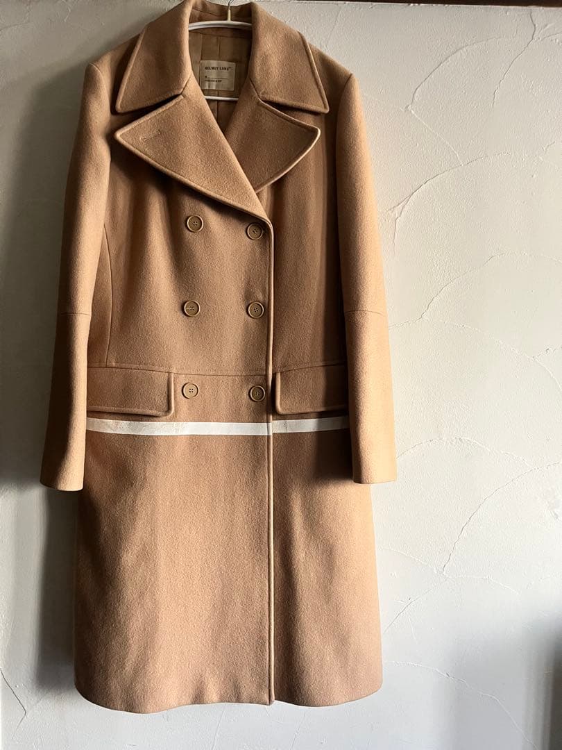 g*g様 HELMUTLANGベージュ ダブルブレスト チェスターコート ヴィン