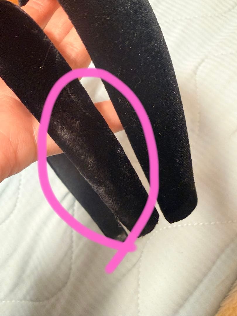 ALEXANDRE DE PARIS カチューシャ ヘアバンド ベロア