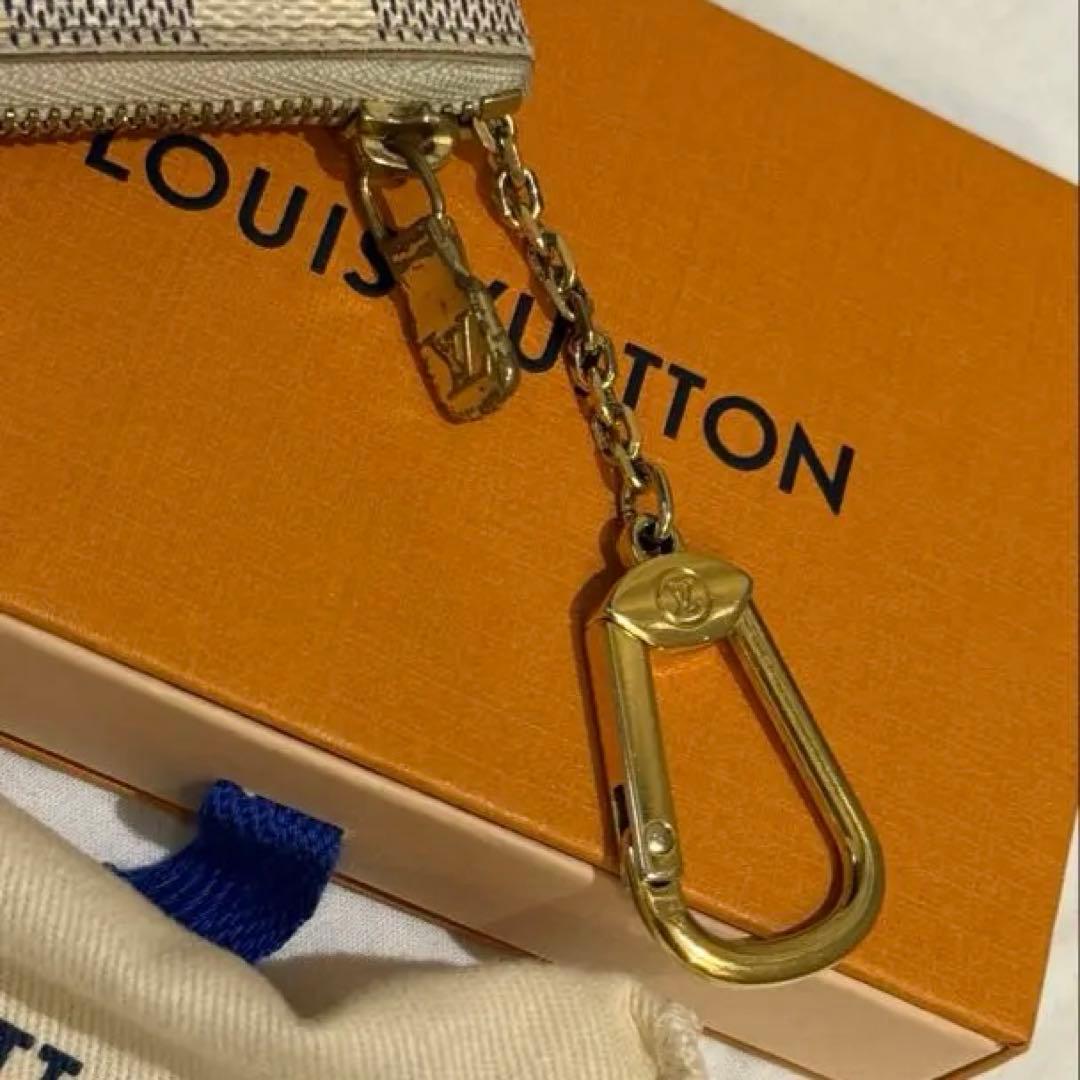 ヴィトン ケース 小銭入れ ダミエ アズール ポシェットクレ キーケース