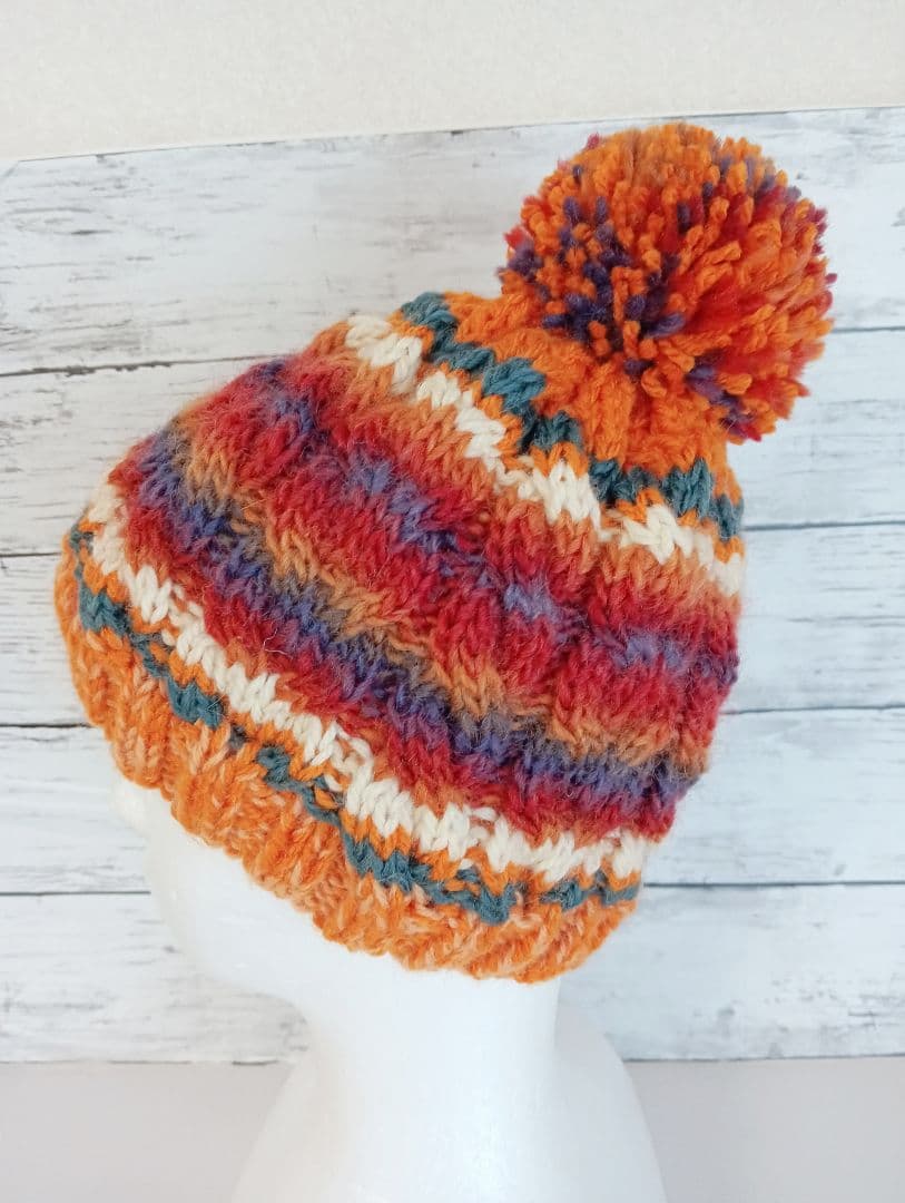 【常盤ひろみ】 手編み帽子　　手編み　帽子　5点セット　Sサイズ