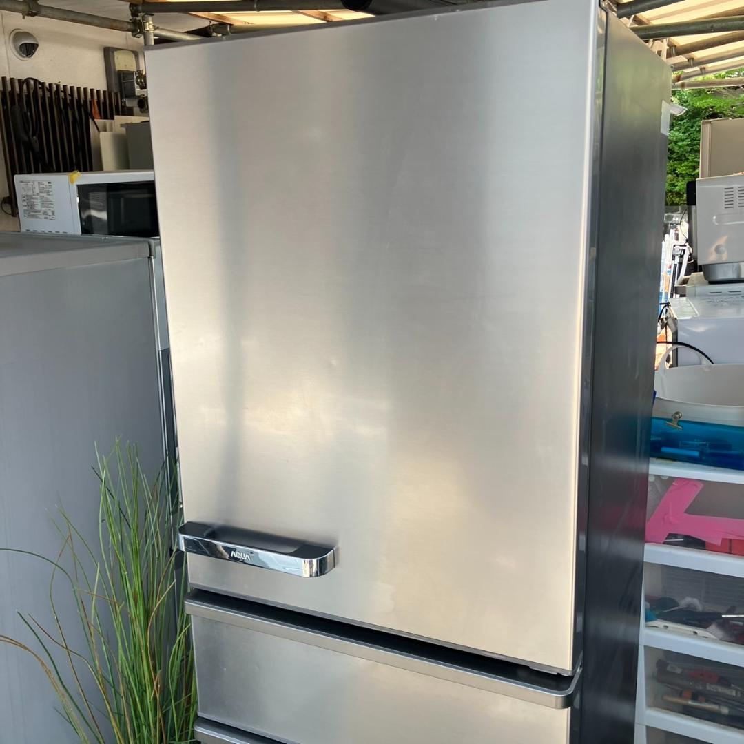 【福岡市 市内近郊限定】355L 良品 分解洗浄済み AQUA 冷蔵庫 2018