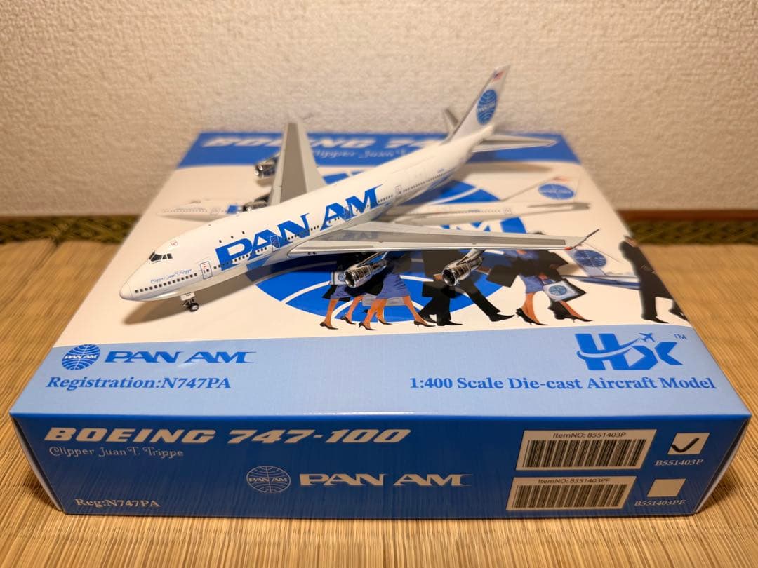 HX Models 1:400 パンアメリカン航空 N747PA