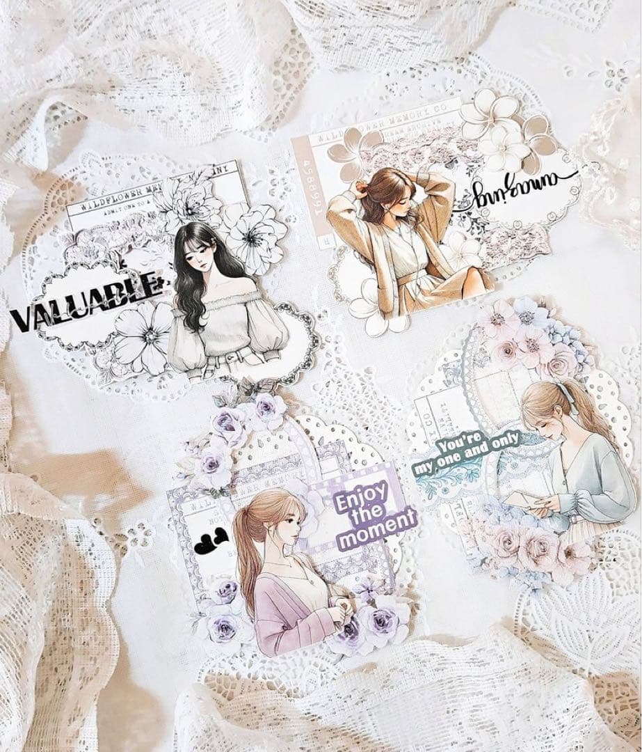 コラージュ素材　紙もの　素材紙　【2483】