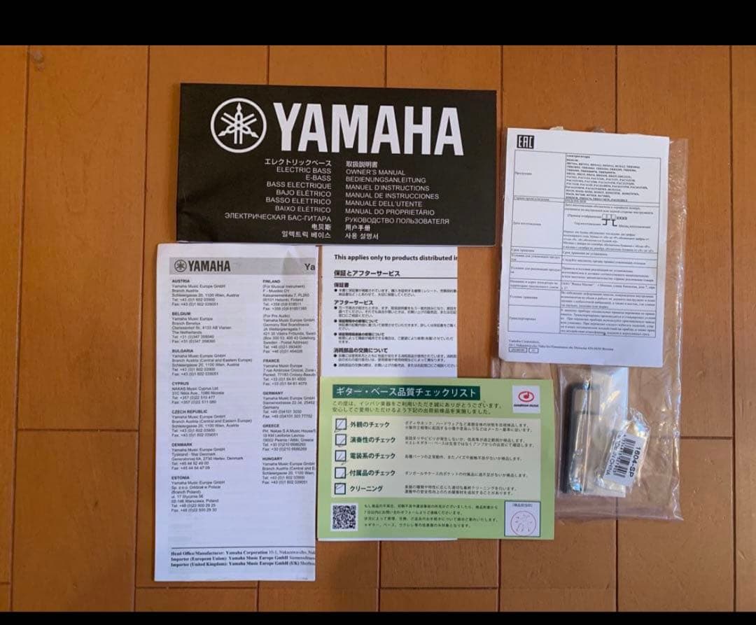 Yamaha エレキベース　TRBX304 VOXアンペグ付き