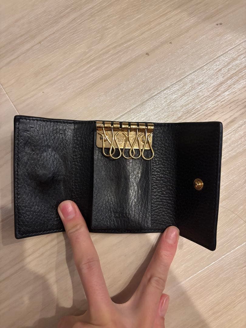 GUCCI グッチ キーケース キーケース 黒