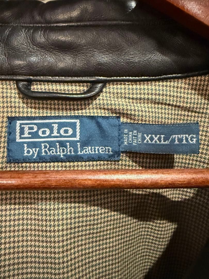 こ*こ様 Polo Ralph LaurenレザースウィングトップXXL 美品4