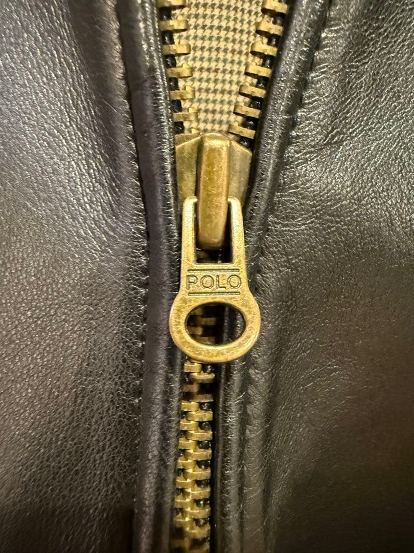 こ*こ様 Polo Ralph LaurenレザースウィングトップXXL 美品4