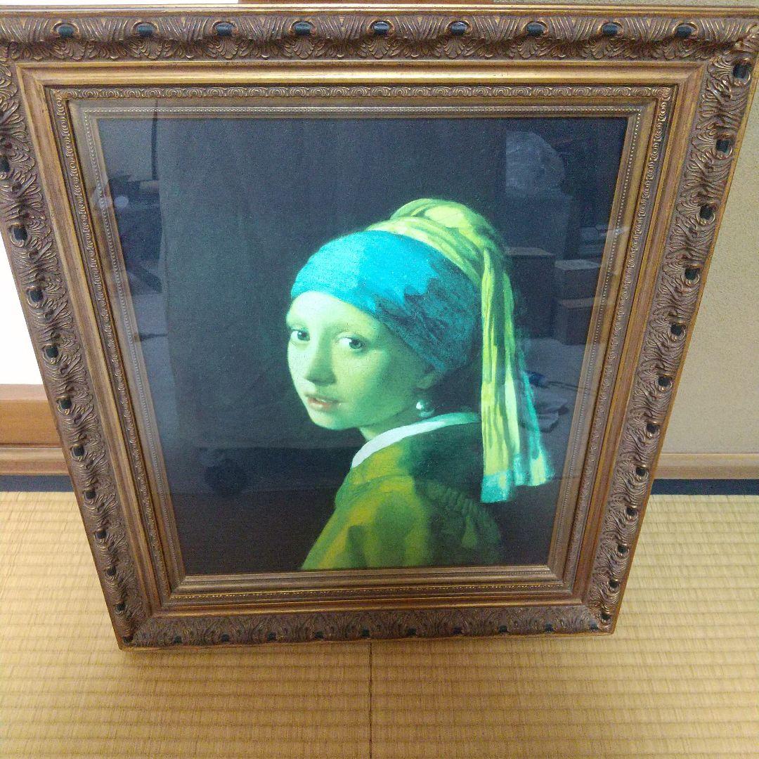 フェルメール 【真珠の耳飾りの少女】 キャンバス地 複製画