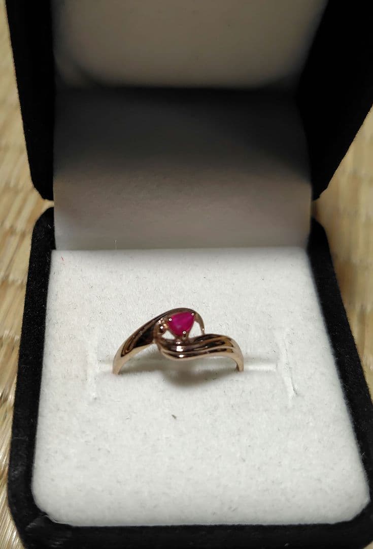 K10 リング　ルビー
