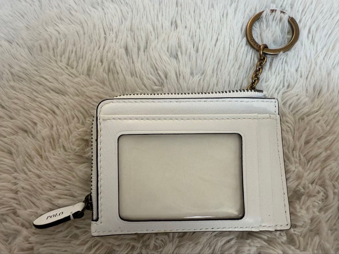 Polo Ralph Lauren ポロベア レザー ジップ カード ケース