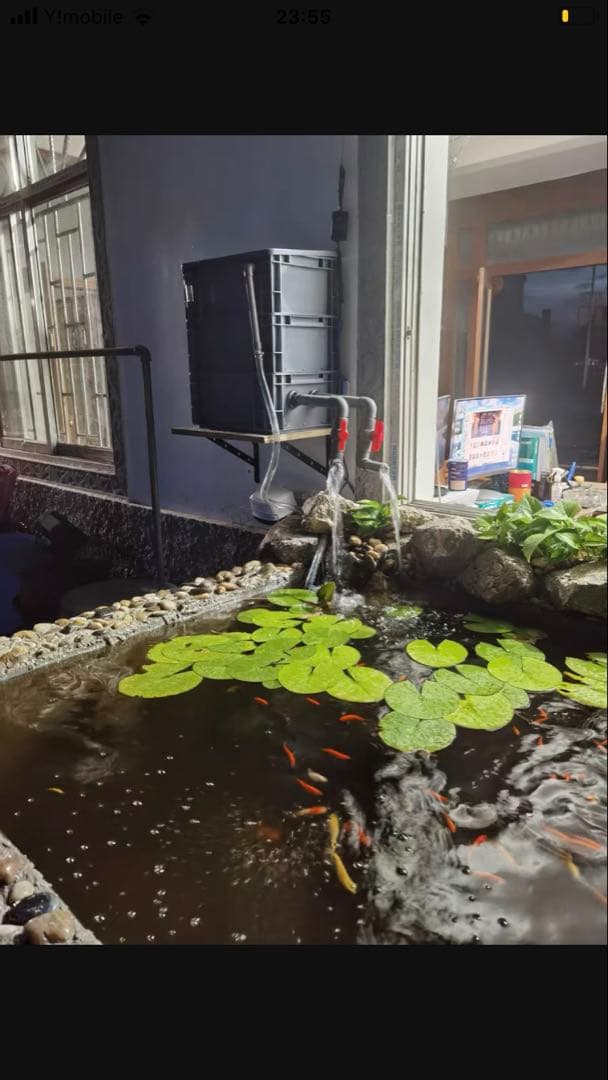 ポンプ付き池フィルター万能濾過装置 池フィルター最高濾過装置大)当日発送送料込み