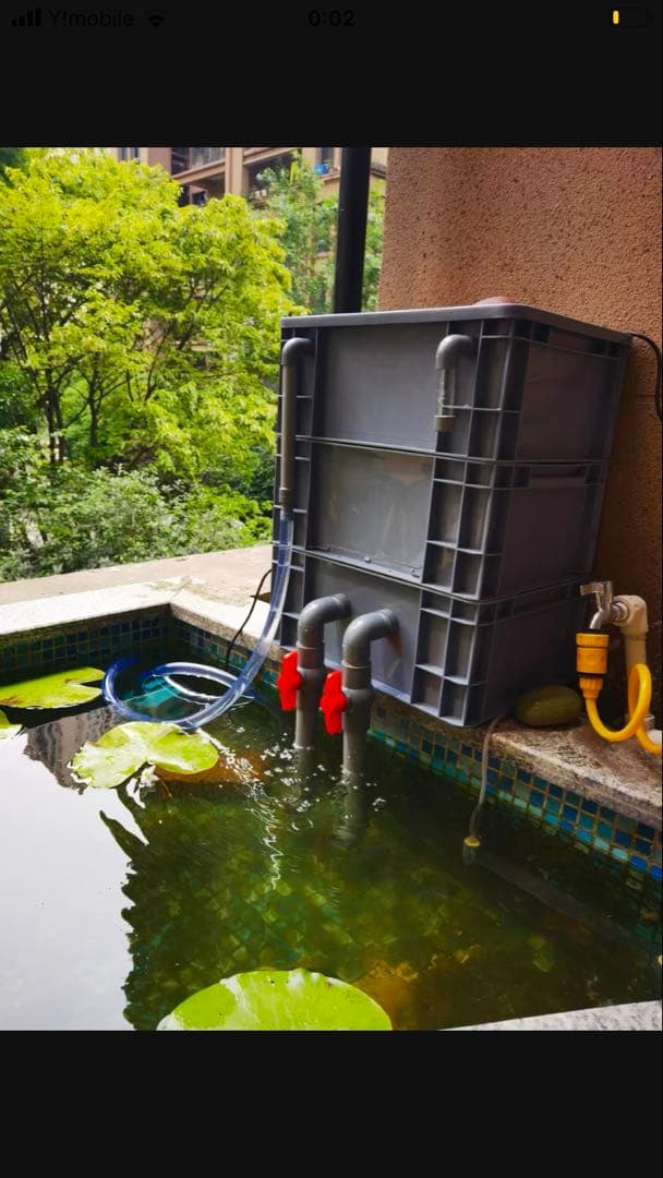 ポンプ付き池フィルター万能濾過装置 池フィルター最高濾過装置大)当日発送送料込み