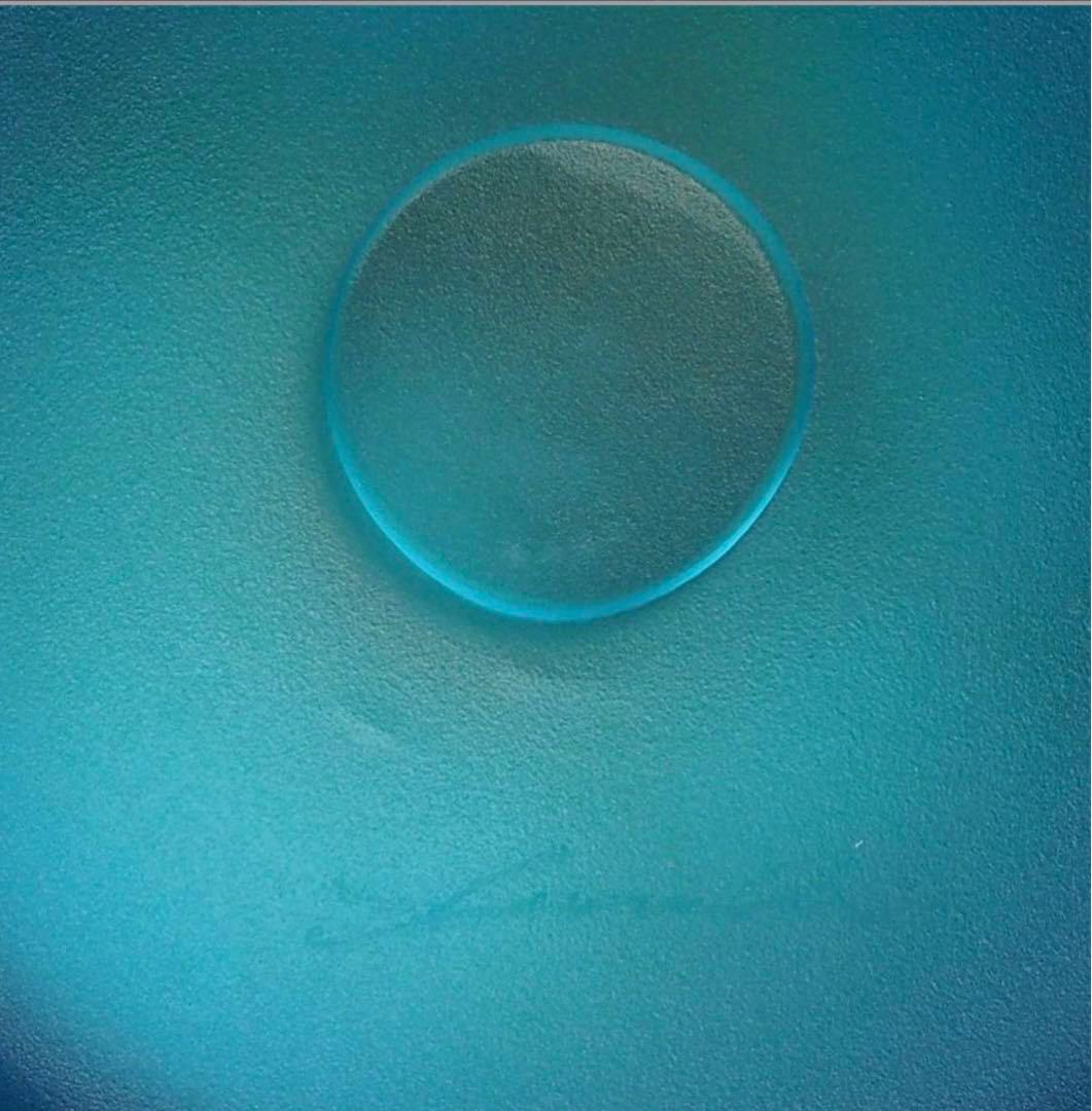 送料無料現代ガラス芸術界の巨匠『黒木国昭』作金彩象嵌ガラス花器『光琳金彩手付』