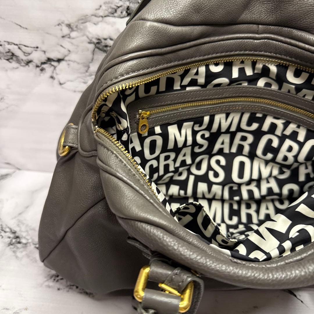 (美品)大人気、マークジェイコブス、2wayバッグ、Y2K、オールレザー、シボ革