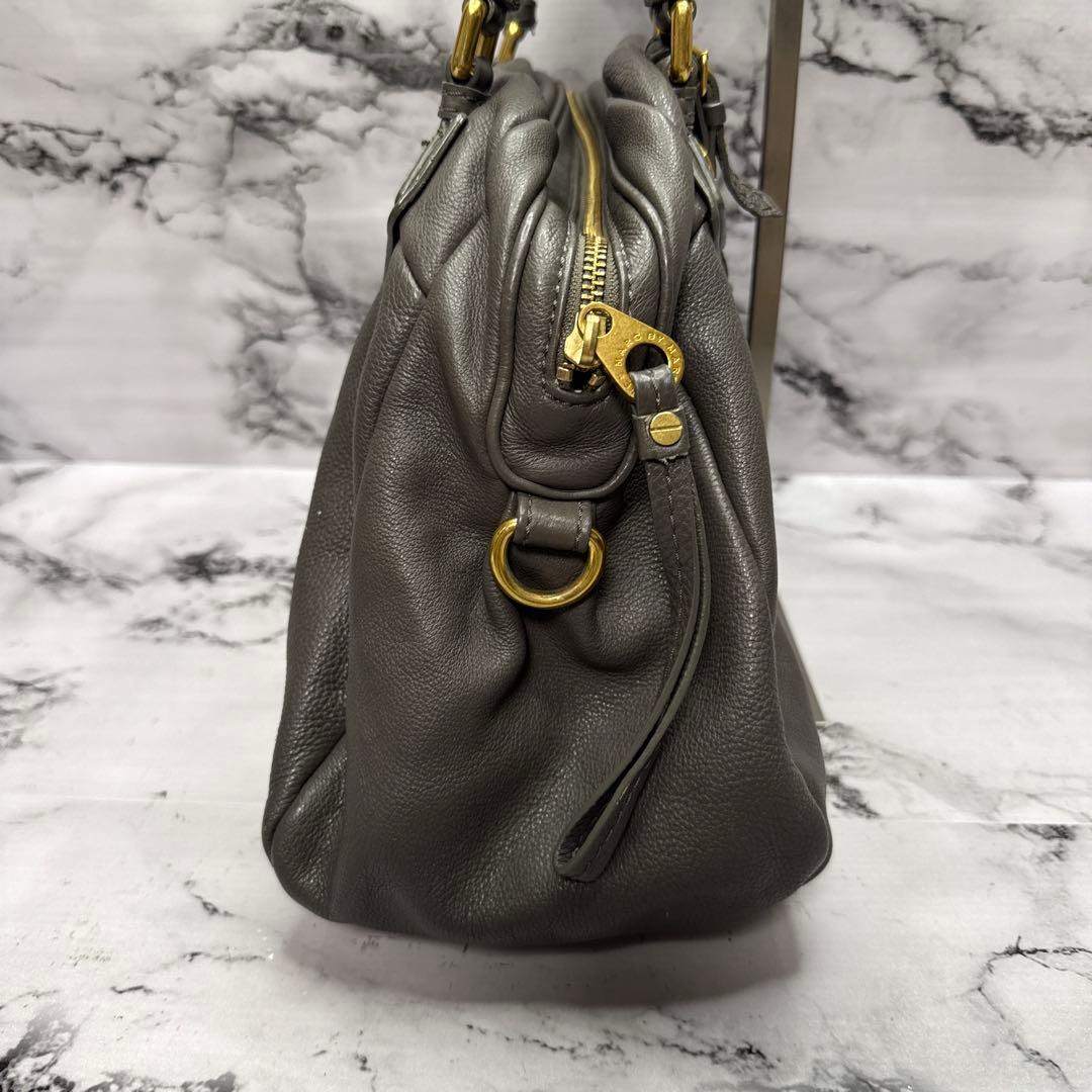 (美品)大人気、マークジェイコブス、2wayバッグ、Y2K、オールレザー、シボ革