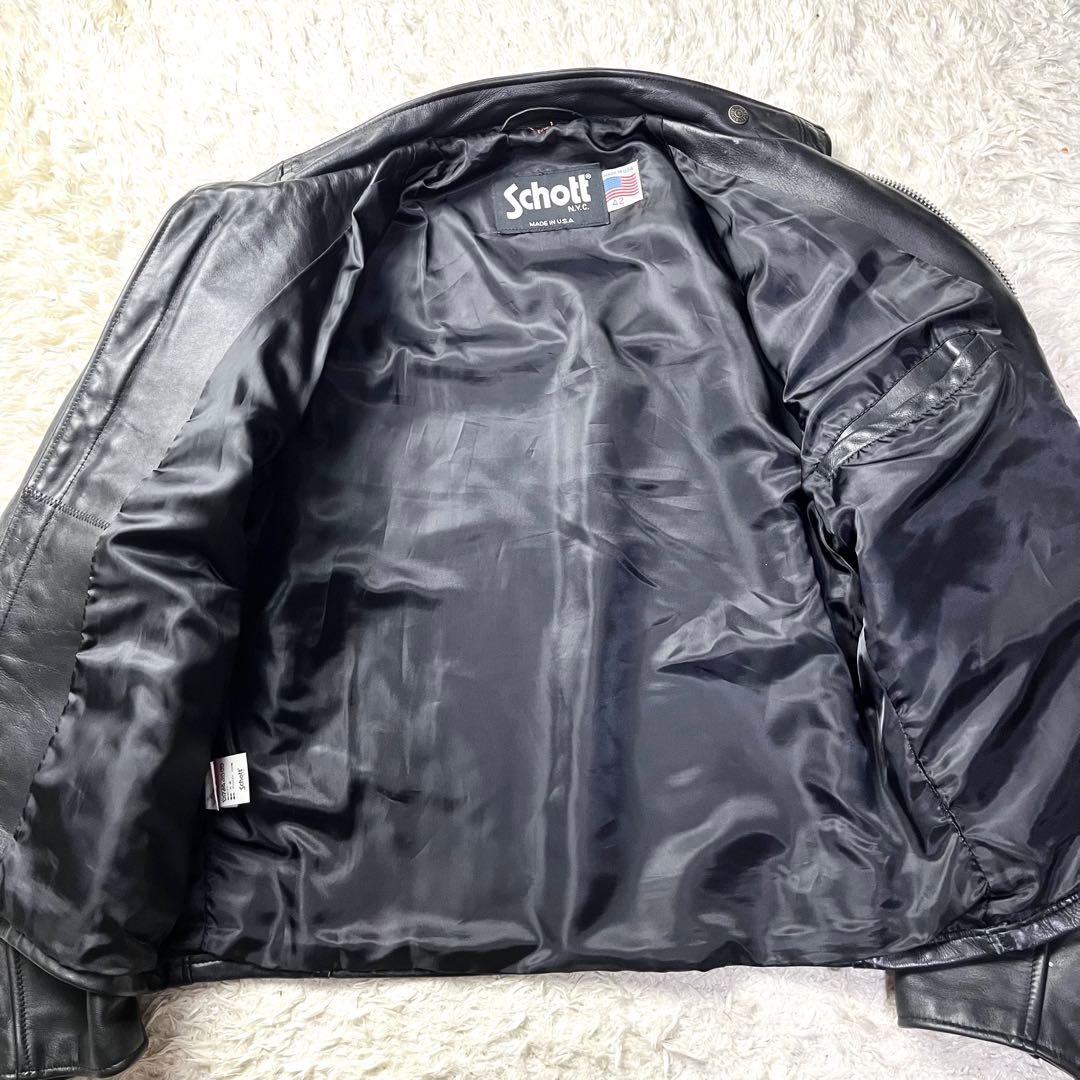 極美品/現行モデル/42インチ✨ショット シングルライダース レザージャケット