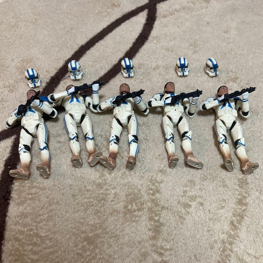 クローントルーパー(501大隊)8体＆コマンダー・アポー